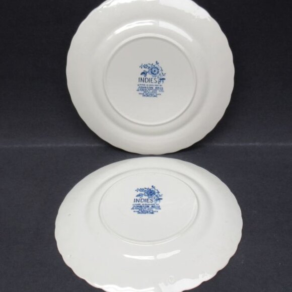 2 - Johnson Brothers China INDIES BLUE 6 3/4 Inch Dessert Plates - Picture 3 of 4
